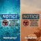 Signmission Do Not Park Or Store OSHA Notice Sign, Plastic, 14in W x 10in L, 2PK OS-2PACK-NS-P-1014-L-15472 - alternate 5